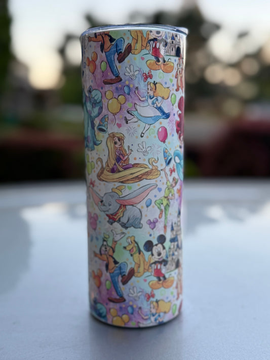 20oz Skinny Tumbler Disney Inspired And Makes A Great Gift For Everyone